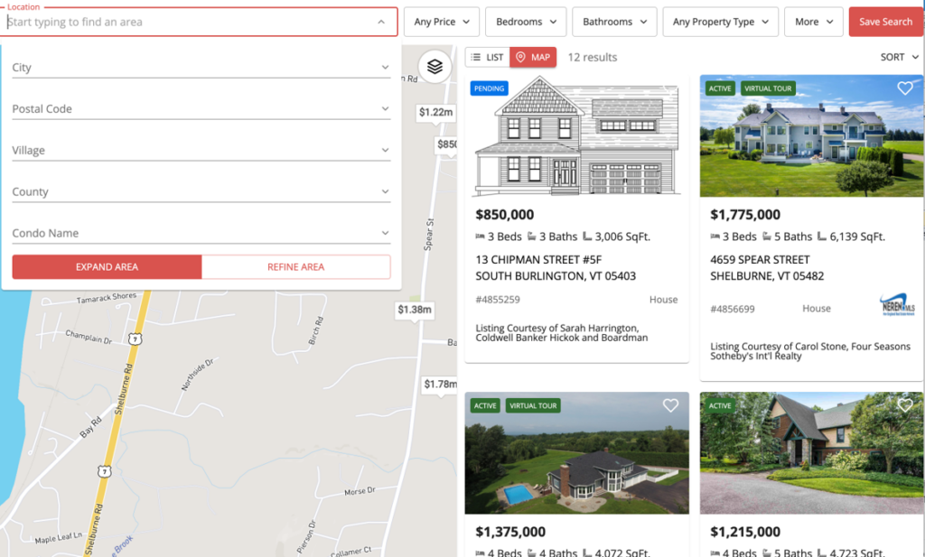 Real estate website designer in nyc 5 Property location search-long-island-nyc-web-design