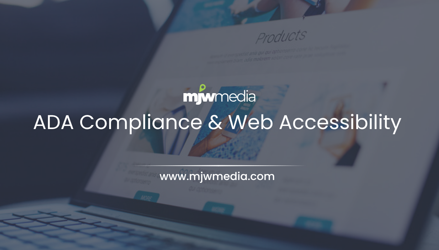 Web design & seo servicing long island businesses for 15+ years 57 Person using a screen reader on an accessible business website, illustrating ada compliance and web accessibility from mjw media