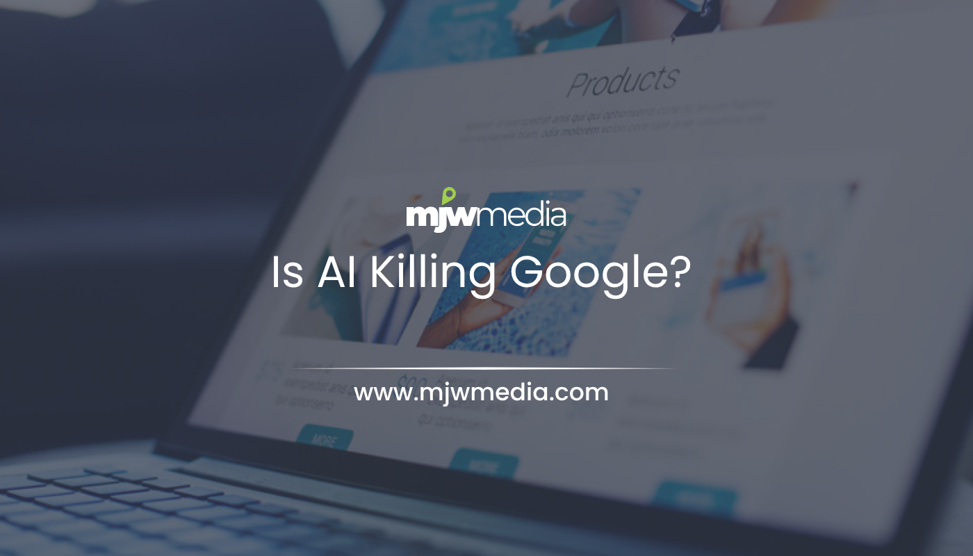Web design & seo servicing long island businesses for 15+ years 57 Illustration of ai search and google changing search behavior, mjw media ai visibility services