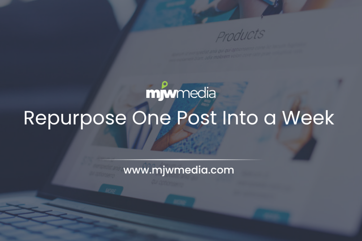 Repurpose one blog post into a week of content 2 Repurpose one blog post into a week of content