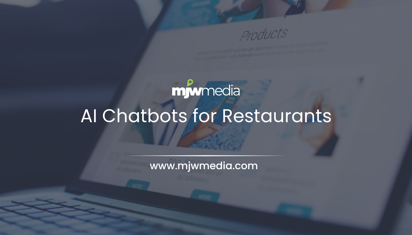 Web design & seo servicing long island businesses for 15+ years 57 A long island restaurant owner reviews a reservation chatbot on a tablet at the host stand while planning a website update with mjw media.